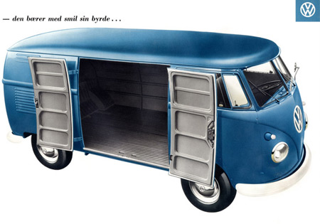 Vintage 1950's VW illustration Vintage 1950's VW illustration